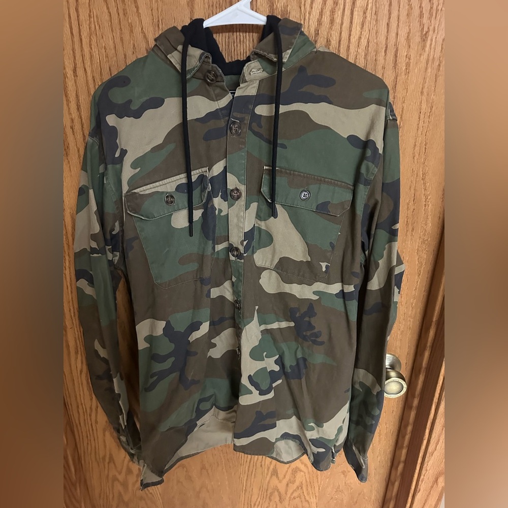 Camo button shirt